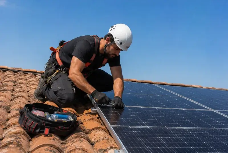 Maintenance et monitoring de panneaux solaires à Jayat